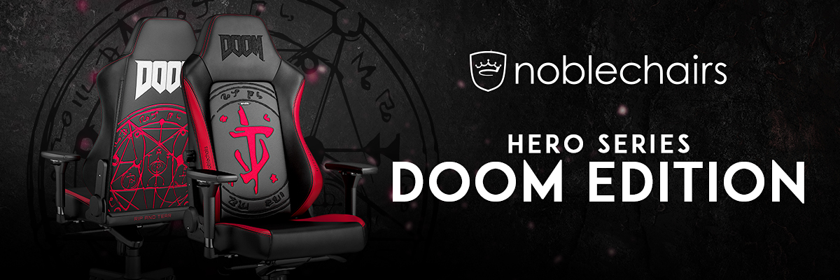 noblechairs DOOM chair special edition header banner