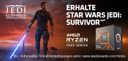 Star Wars Jedi: Survivor jetzt zu ausgewählten AMD Ryzen 7000 CPUs dazu erhalten!