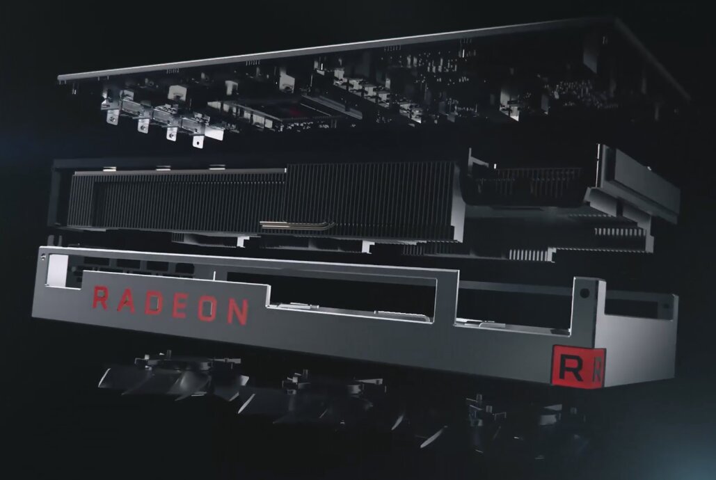 AMD Radeon VII: Triple-Fan-Cooler AMD Radeon VII: Triple-Fan-Kühler