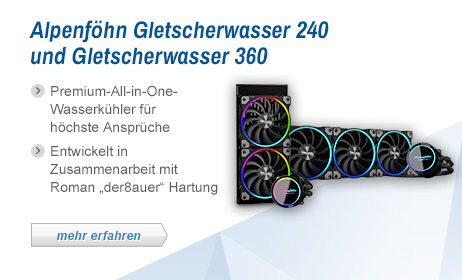 Alpenföhn Gletscherwasser