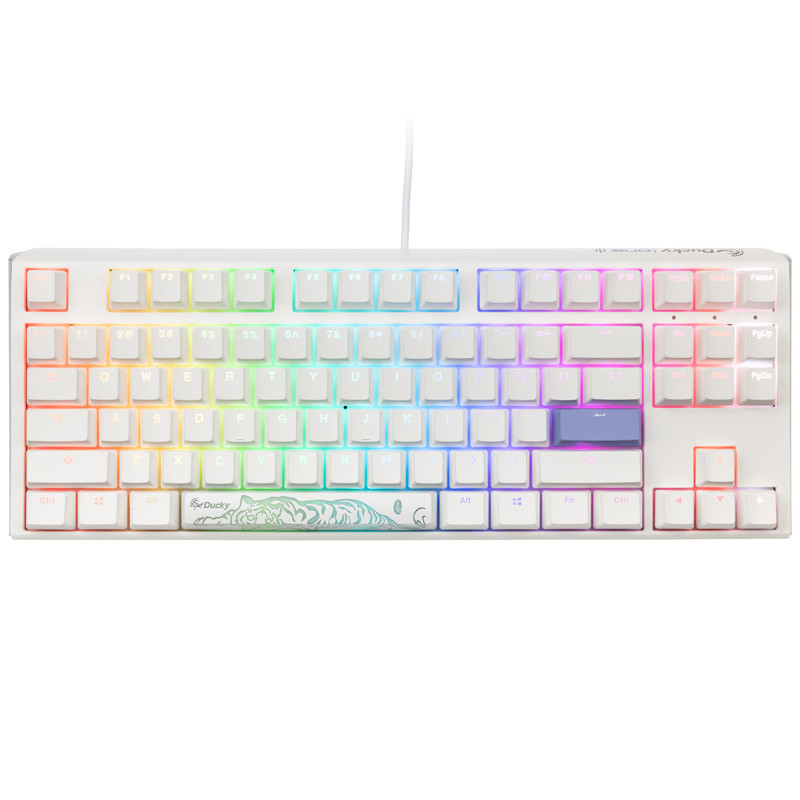 Ducky One 3 Classic Pure White TKL Gaming Tastatur RGB DKON2187ST