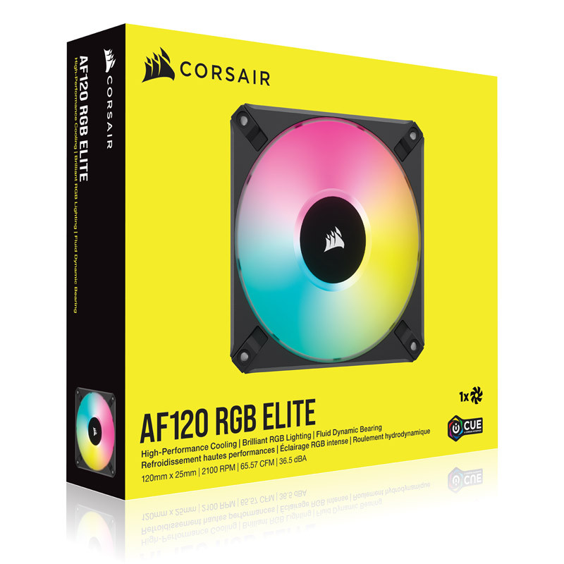 Corsair AF Elite Series RGB PWM Lüfter 120mm schwarz