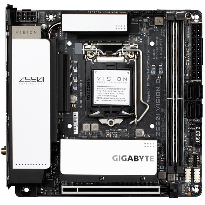 Gigabyte z590 vision d обзор