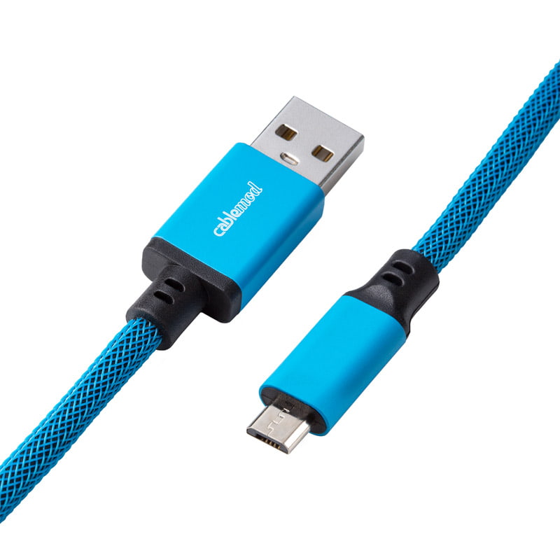 braided coiled micro usb cable