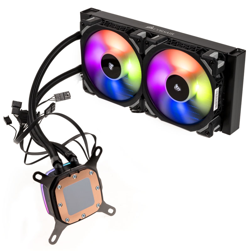 Corsair Cooling Hydro Series H100i Platinum Komplett W… CORSAIR H100i RGB PLATINUM SE Wasserkühlung, Weiß | MediaMarkt